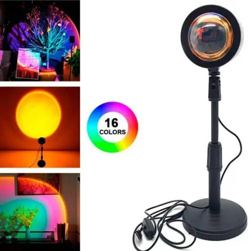 Светильник проекционный Sunset Lamp RGB USB