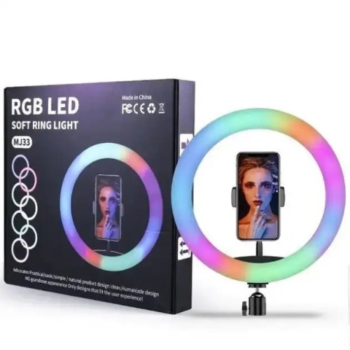 Кольцевая светодиодная лампа RGB LED MJ33 33 см с USB