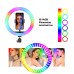 Кольцевая светодиодная лампа RGB LED MJ33 33 см с USB