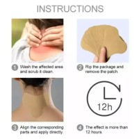 Пластырь с полынью для снятия боли в шее Hyllis Relief neck Patches 10 шт