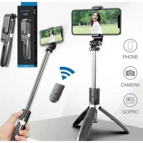 Селфи палка штатив тренога для телефона Bluetooth с пультом Selfie Stick L02 Селфи палка штатив тренога для телефона Bluetooth с пультом Selfie Stick L02