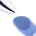 Электрическая щетка-массажер Sonic Facial Brush для чистки лица силиконовая Голубая