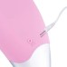 Электрическая щетка-массажер Sonic Facial Brush для чистки лица силиконовая Розовая