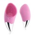 Электрическая щетка-массажер Sonic Facial Brush для чистки лица силиконовая Розовая
