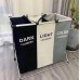 Органайзер для грязного белья Laundry Basket на 3 отсека темное светлое и цветное