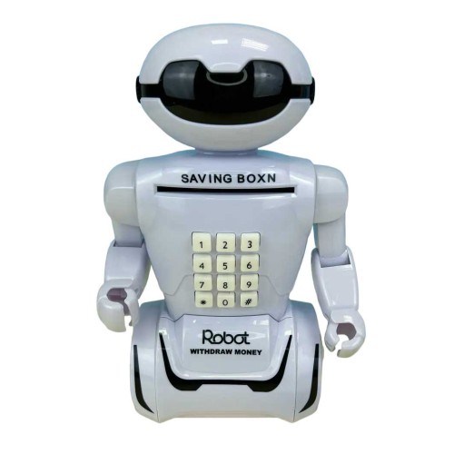 Детская копилка сейф Robot PIGGY BANK с кодовым замком Интерактивная детская игрушка