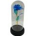 Роза в стеклянной колбе Rose of Love с LED подсветкой Голубая Роза в стеклянной колбе Rose of Love с LED подсветкой Голубая
