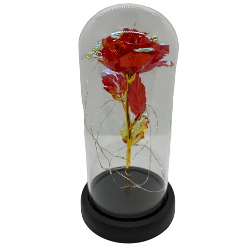 Роза в стеклянной колбе Rose of Love с LED подсветкой Красная Роза в стеклянной колбе Rose of Love с LED подсветкой Красная