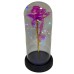 Роза в стеклянной колбе Rose of Love с LED подсветкой цвет Фуксия Роза в стеклянной колбе Rose of Love с LED подсветкой цвет Фуксия