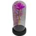 Роза в стеклянной колбе Rose of Love с LED подсветкой цвет Фуксия Роза в стеклянной колбе Rose of Love с LED подсветкой цвет Фуксия