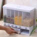 Органайзер для круп с дозатором Assorted Grain Rice Bucket на 6 секций для сыпучих продуктов