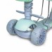 Детский самокат Scooter Smart с родительской ручкой и подножкой Мятный