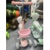 Детский самокат Scooter Smart с родительской ручкой и подножкой Розовый