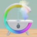 Увлажнитель воздуха ночник с RGB подсветкой T00K8 антигравитационный капельный эффект Белый
