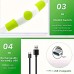Ошейник светящийся для собак с USB Зеленый