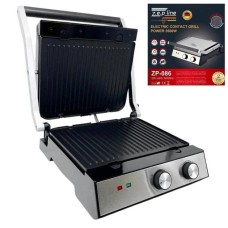 Электрический прижимной гриль Zepline ZP-086 3500W со съемными пластинами
