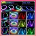 Гибкая светодиодная неоновая лента RGB 5м с Wi-Fi синхронизацией музыки 12-24В 84 светодиодов 5м приложение пульт