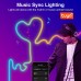 Гибкая светодиодная неоновая лента RGB 5м с Wi-Fi синхронизацией музыки 12-24В 84 светодиодов 5м приложение пульт