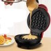 Электрическая мини вафельница Waffle Maker в форме сердца с антипригарным покрытием Красная Электрическая мини вафельница Waffle Maker в форме сердца с антипригарным покрытием Красная