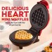 Электрическая мини вафельница Waffle Maker в форме сердца с антипригарным покрытием Красная Электрическая мини вафельница Waffle Maker в форме сердца с антипригарным покрытием Красная