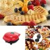 Электрическая мини вафельница Waffle Maker в форме сердца с антипригарным покрытием Красная Электрическая мини вафельница Waffle Maker в форме сердца с антипригарным покрытием Красная