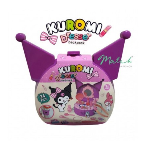 Набор для творчества для детей Kuromi 26 предметов для детского развития и создания украшений Фиолетовый Набор для творчества для детей Kuromi 26 предметов для детского развития и создания украшений Фиолетовый