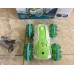 Трюковая машинка перевертыш на радиоуправлении Remote control car 1841-2 LED USB Зеленая