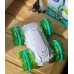 Трюковая машинка перевертыш на радиоуправлении Remote control car 1841-2 LED USB Зеленая