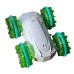 Трюковая машинка перевертыш на радиоуправлении Remote control car 1841-2 LED USB Зеленая