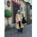 Эко шуба женская Hapy Brand с поясом Модель 0113 размер 42-48 Бежевая Эко шуба женская Hapy Brand с поясом Модель 0113 размер 42-48 Бежевая