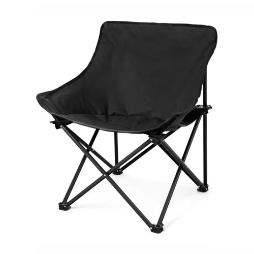 Складное туристическое кемпинговое кресло Camping Chair с чехлом Черное
