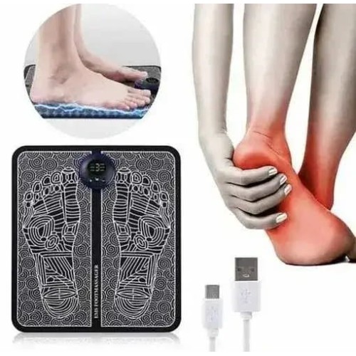 Массажный вибрационный коврик для ног EMS Foot Massager лечебный коврик для ног